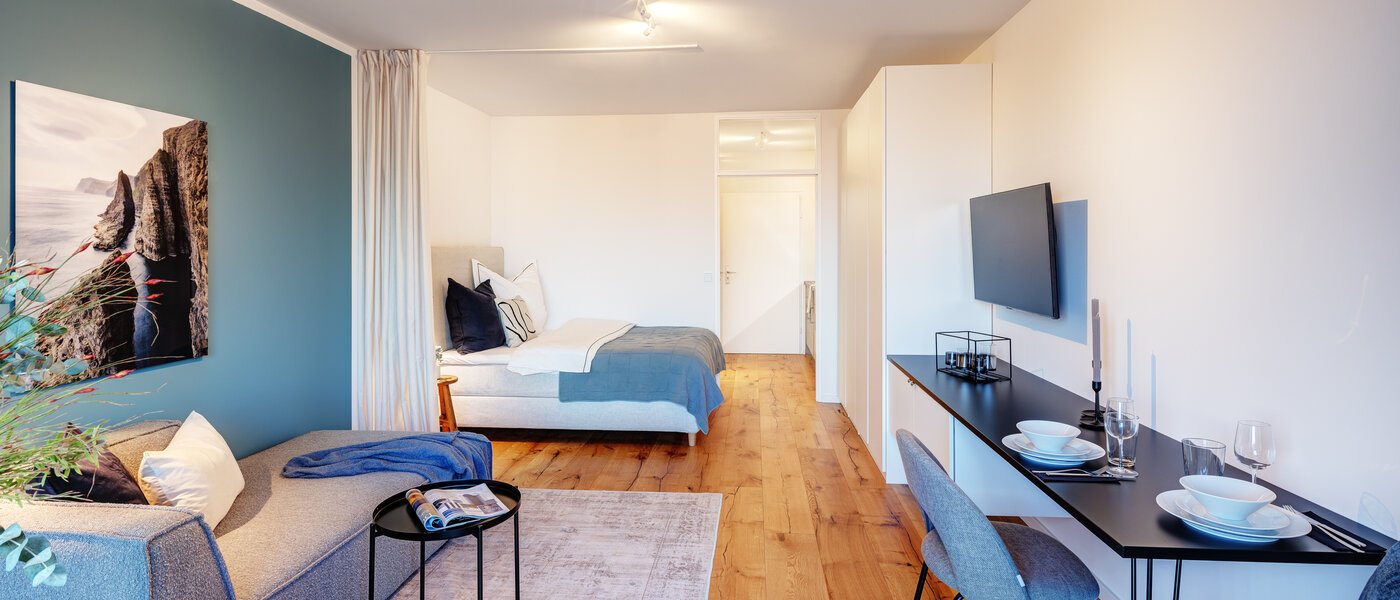 Wohnung München Arabellapark 04 Wohnbereich 13725