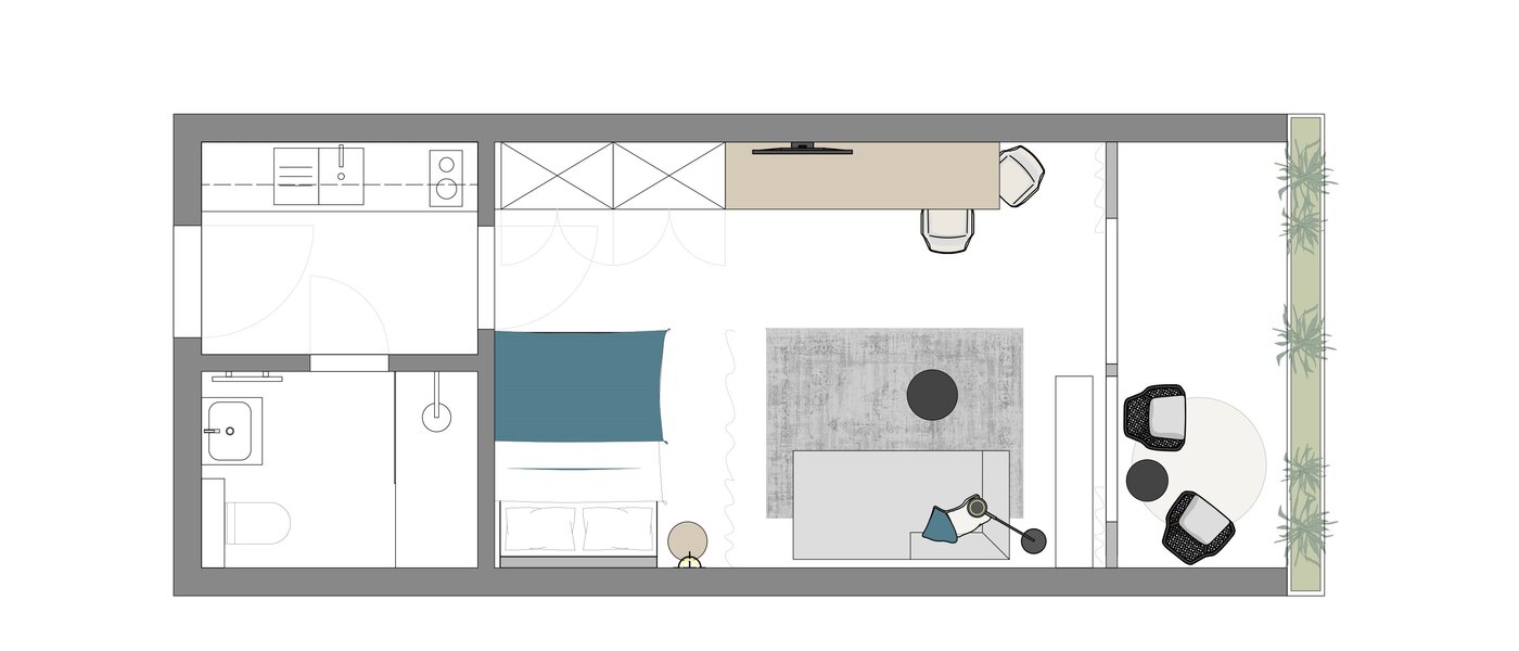 Wohnung München Arabellapark 01 Grundriss 13725