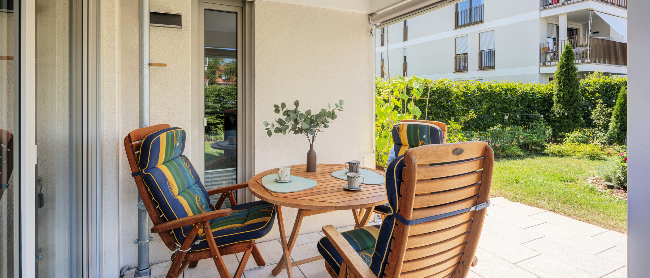 Gartenwohnung Neuried 01 Terrasse 13774