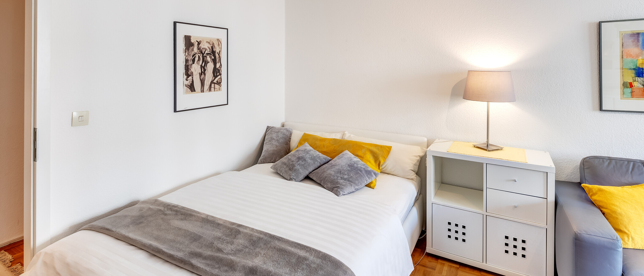 Wohnung München Maxvorstadt - Rund um den Josephsplatz 01 Schlafbereich 13787