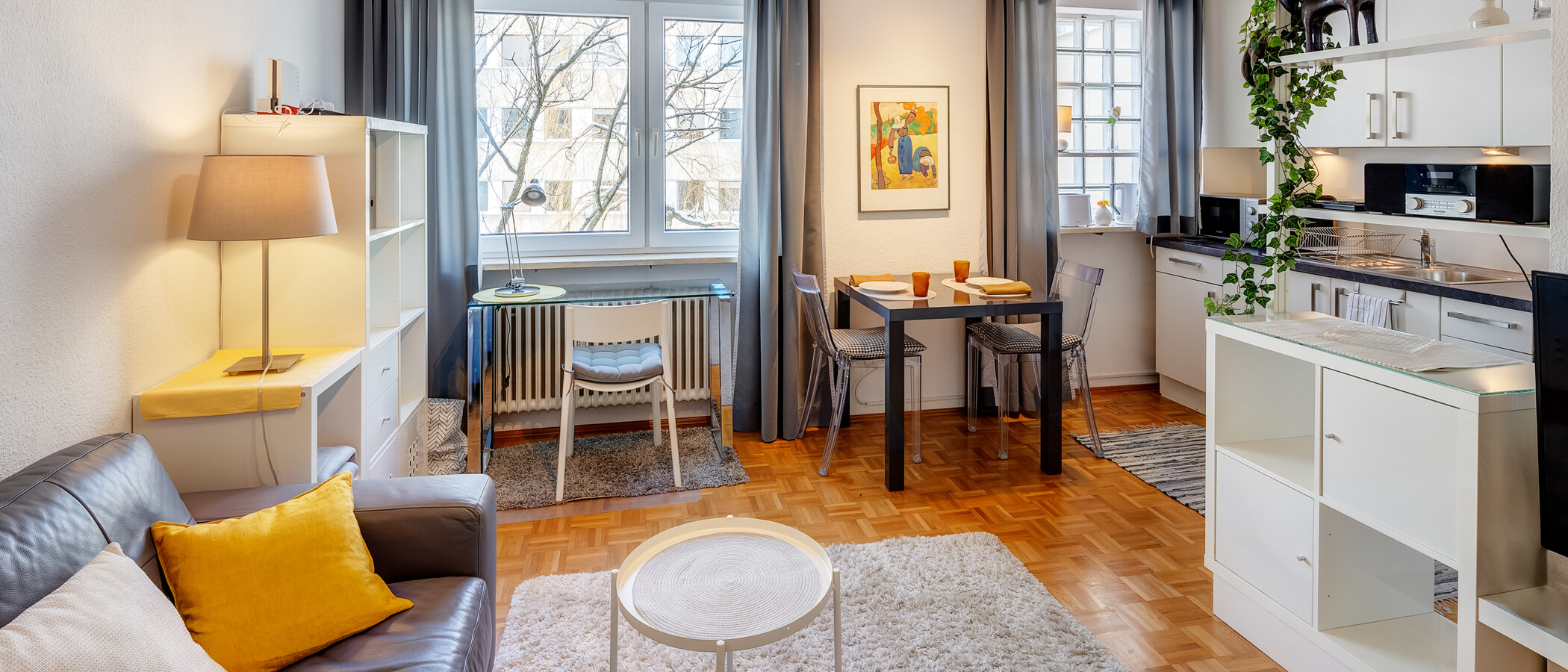 Wohnung München Maxvorstadt - Rund um den Josephsplatz 02 Wohnbereich 13787