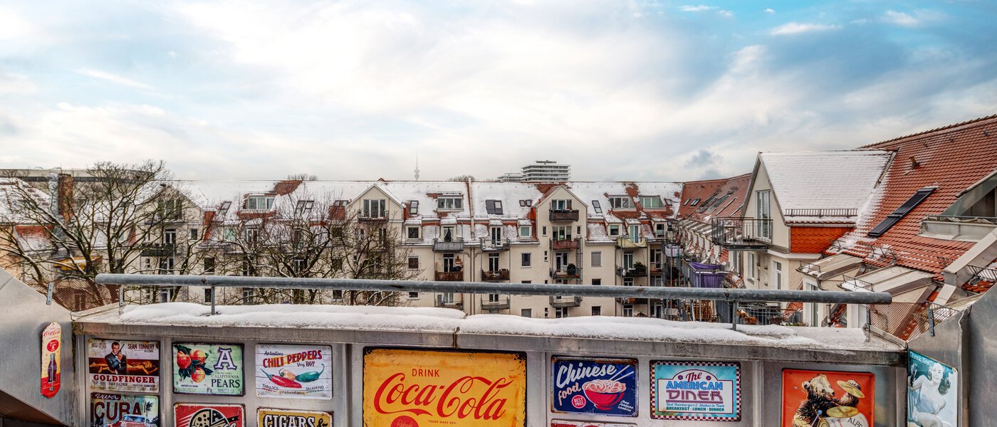 Wohnung München Schwabing-Nord (zw. Leopoldstraße & Englischen Garten) 02 Dachterrasse 13809