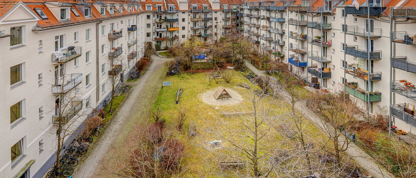 Dachgeschosswohnung München Schwabing (rechts der Leopoldstraße) 01 Aussicht 13837