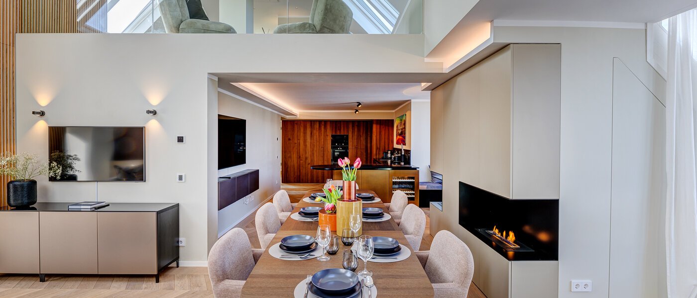 Maisonette-Galerie Wohnung München Altstadt 01 Wohnbereich 13841