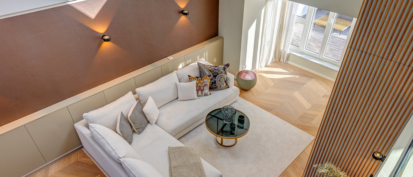 Maisonette-Galerie Wohnung München Altstadt 02 Wohnbereich 13841