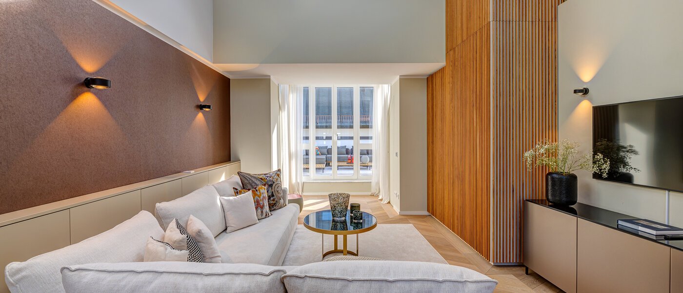 Maisonette-Galerie Wohnung München Altstadt 03 Wohnbereich 13841