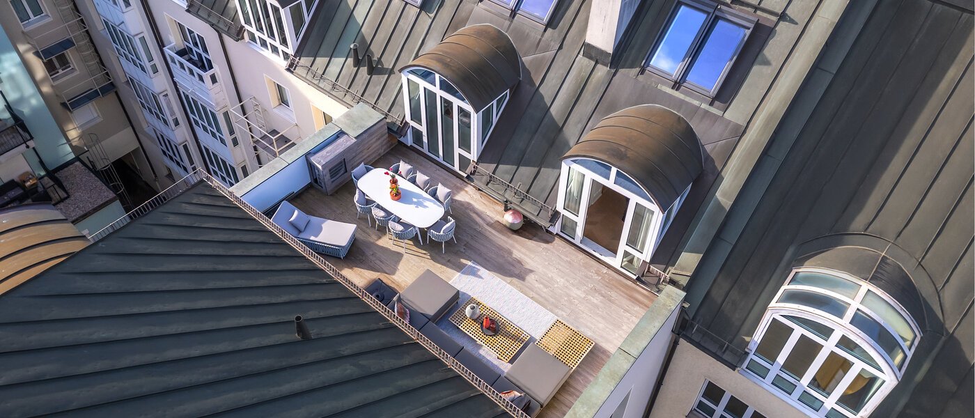Maisonette-Galerie Wohnung München Altstadt 01 Dachterrasse 13841