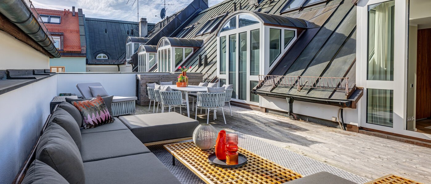 Maisonette-Galerie Wohnung München Altstadt 02 Dachterrasse 13841