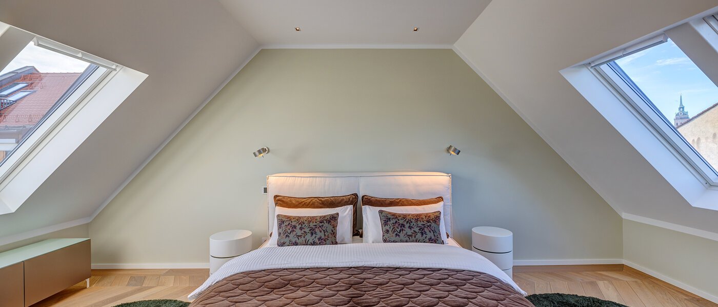 Maisonette-Galerie Wohnung München Altstadt 01 1. Schlafzimmer 13841