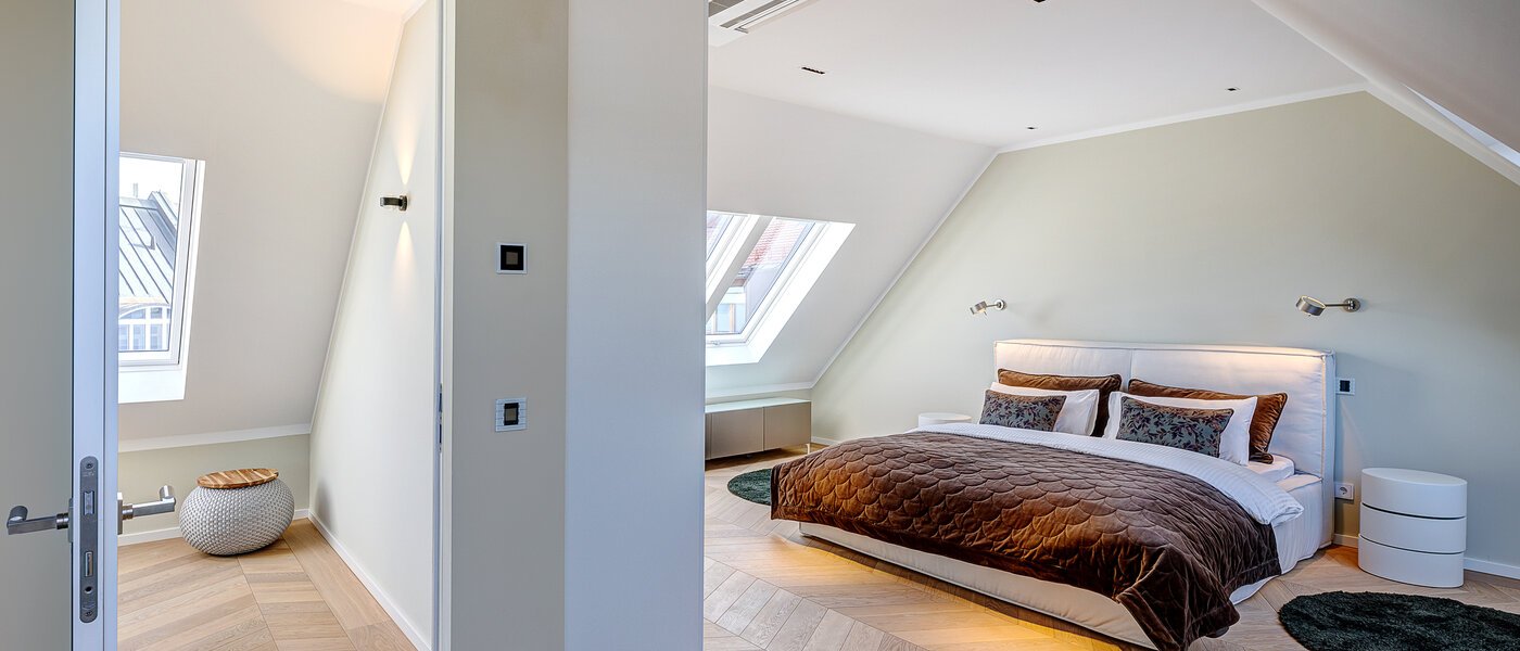 Maisonette-Galerie Wohnung München Altstadt 03 1. Schlafzimmer 13841