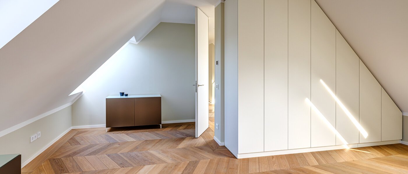 Maisonette-Galerie Wohnung München Altstadt 05 1. Schlafzimmer 13841