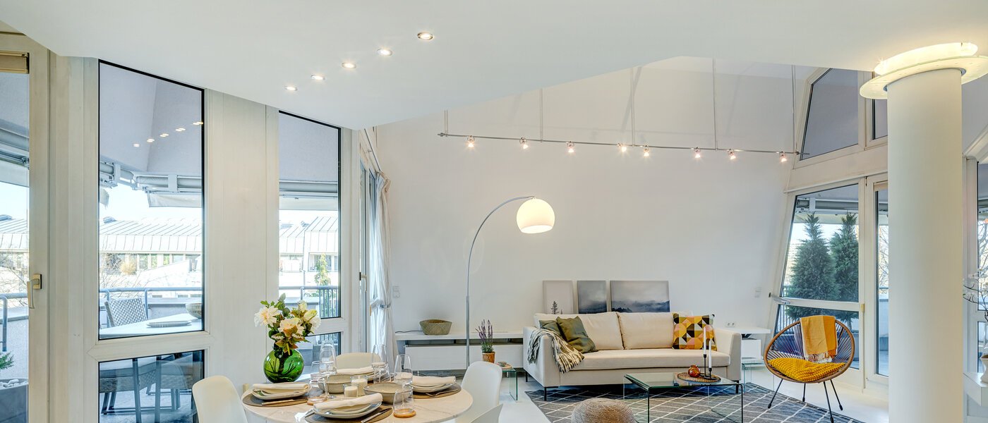 Maisonette-Galerie Wohnung München Bogenhausen 01 Wohnbereich 13849