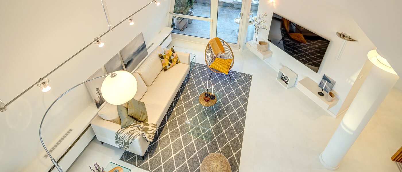 Maisonette-Galerie Wohnung München Bogenhausen 06 Wohnbereich 13849