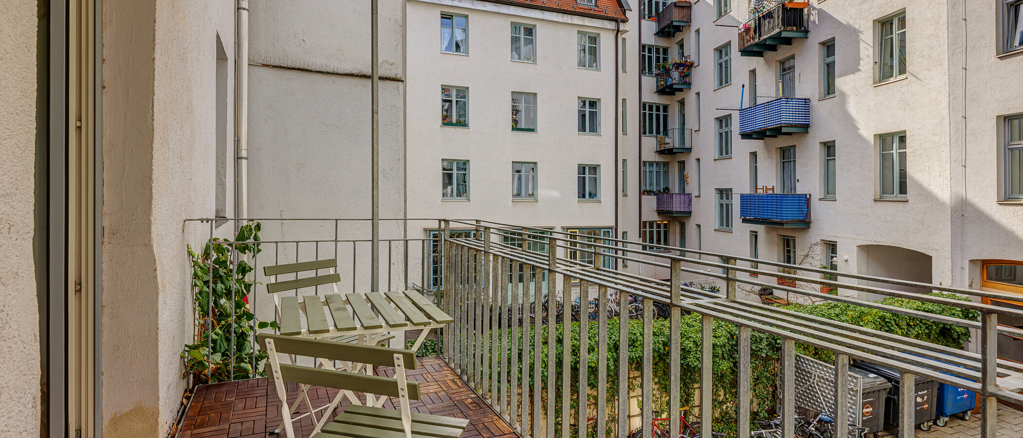 Wohnung München Glockenbachviertel 03 Balkon 13888