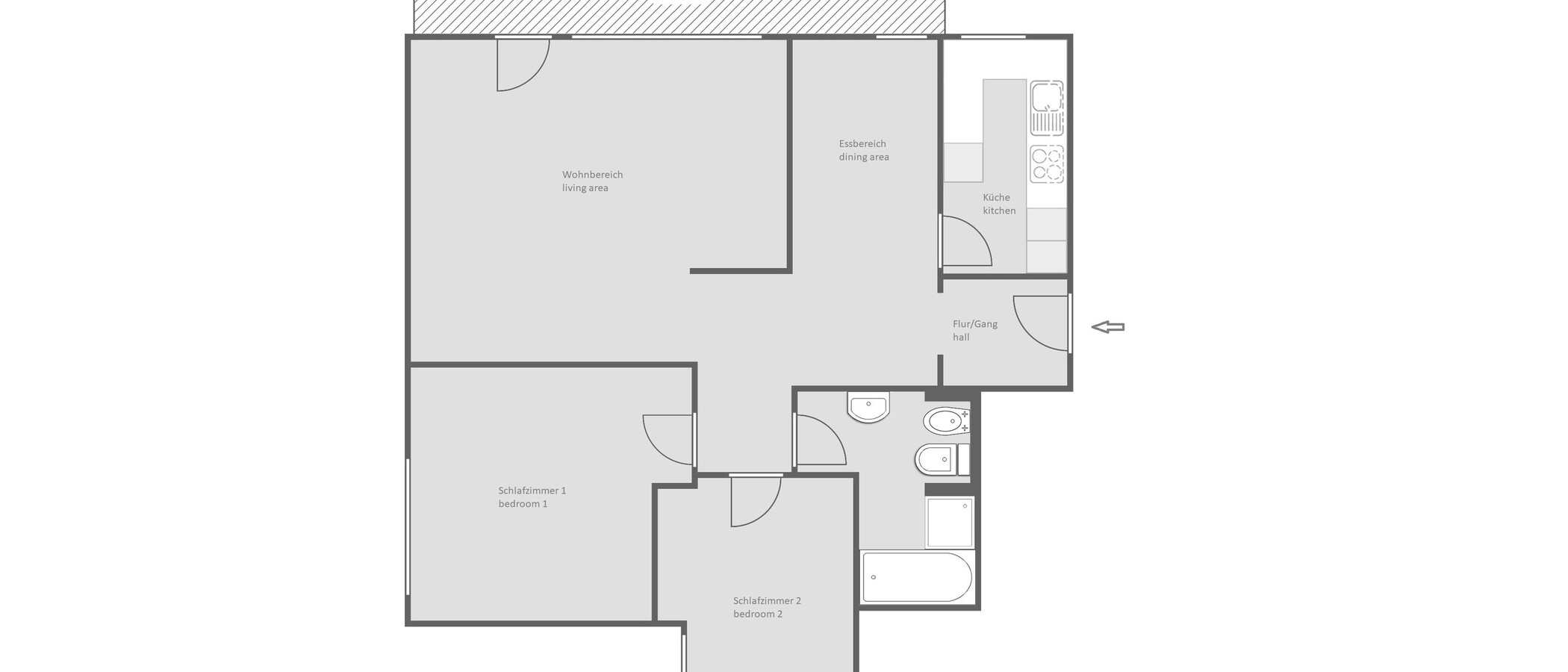 Wohnung Gauting 01 Grundriss 13889