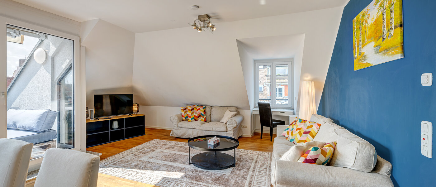 Dachgeschosswohnung München Ludwigsvorstadt 05 Wohnbereich 13896