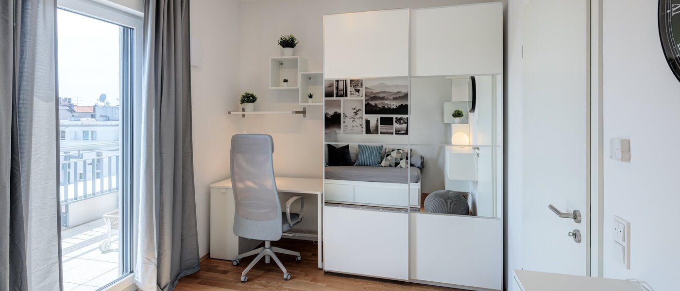 Dachterrassenwohnung München Neuhausen 05 2. Schlafzimmer	 13934