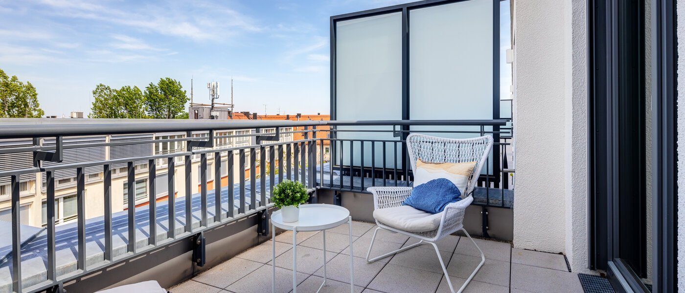 Dachterrassenwohnung München Neuhausen 03 2. Dachterrasse 13934
