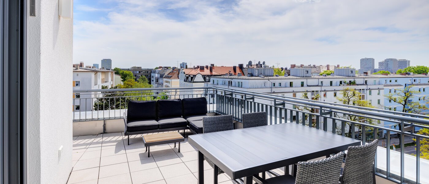 Dachterrassenwohnung München Neuhausen 04 1. Dachterrasse 13934