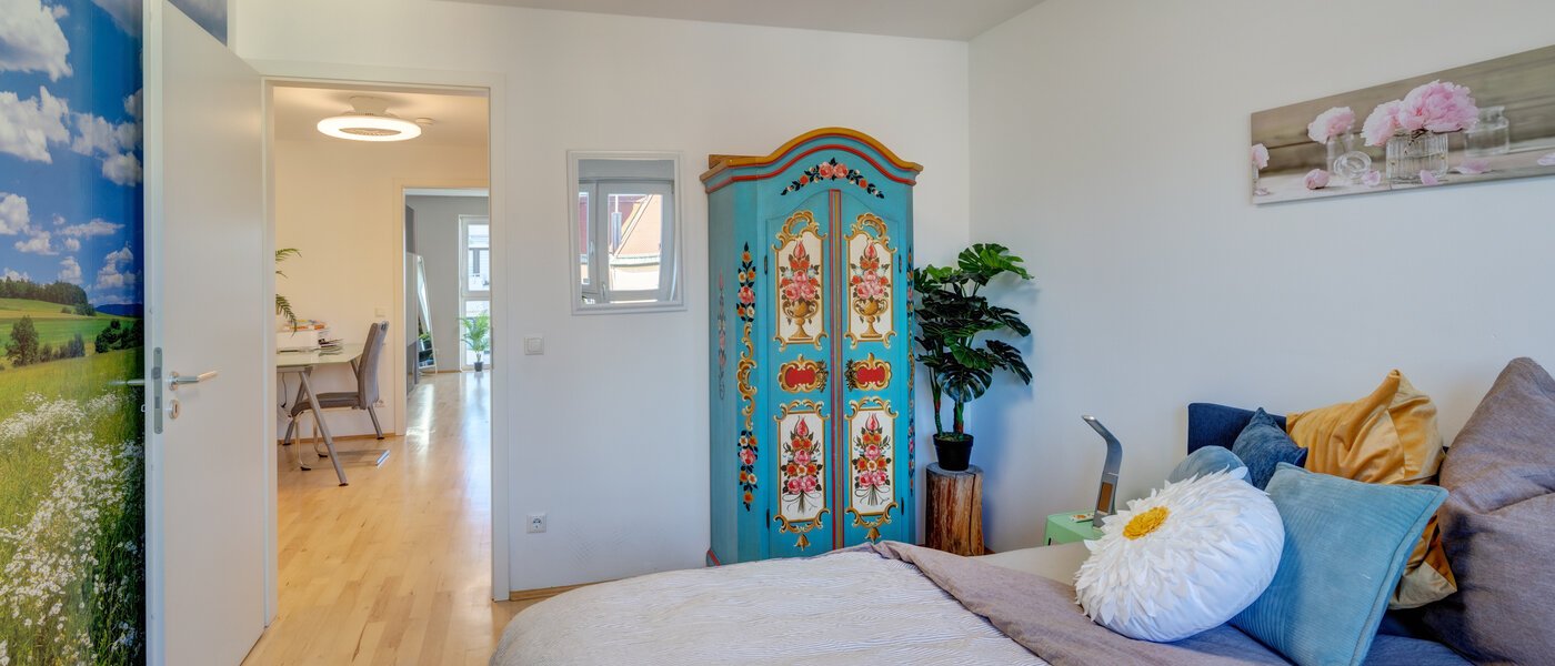 Dachterrassenwohnung München Neuhausen 02 2. Schlafzimmer	 13988