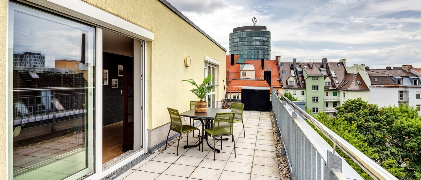 Dachterrassenwohnung München Neuhausen 01 Dachterrasse 13988
