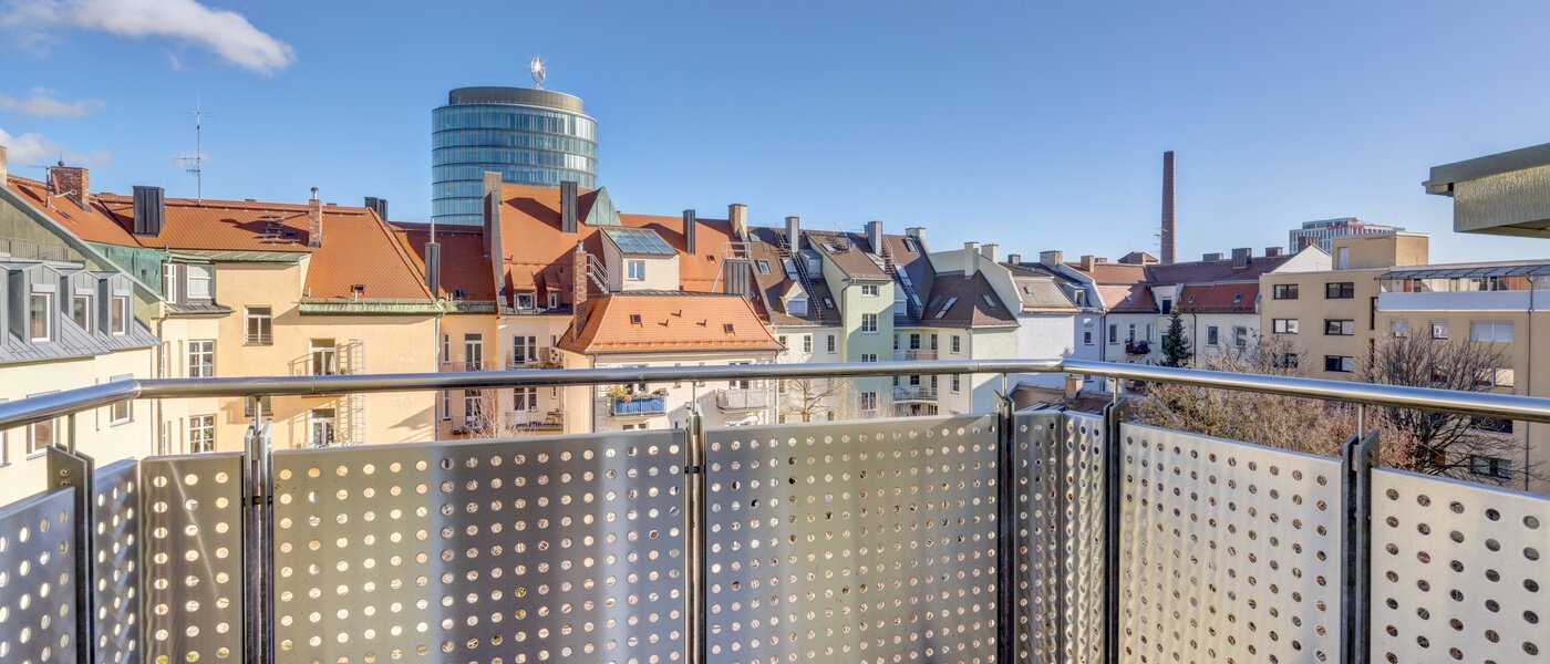 Dachterrassenwohnung München Neuhausen 01 2. Balkon 13988