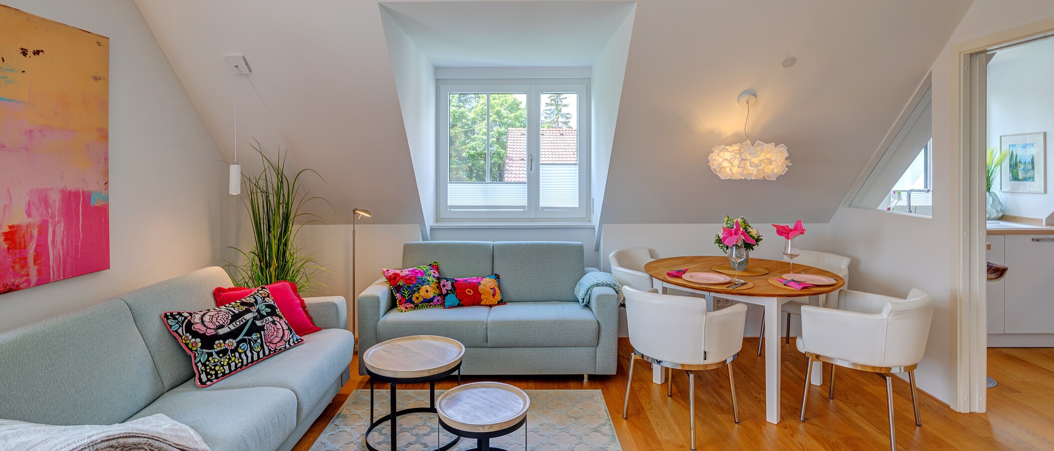 Dachterrassenwohnung München Waldtrudering 02 Wohnbereich 13992