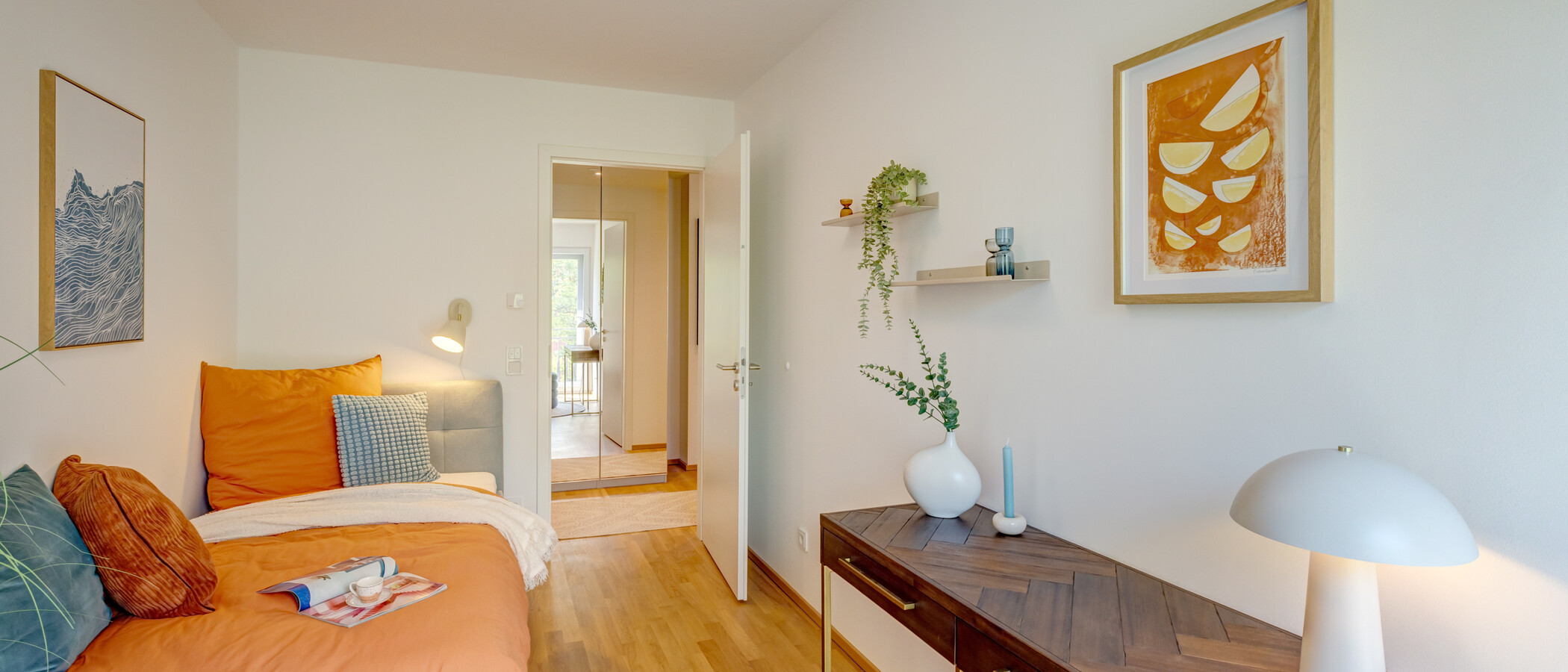 Wohnung München Neuhausen 02 2. Schlafzimmer	 13994