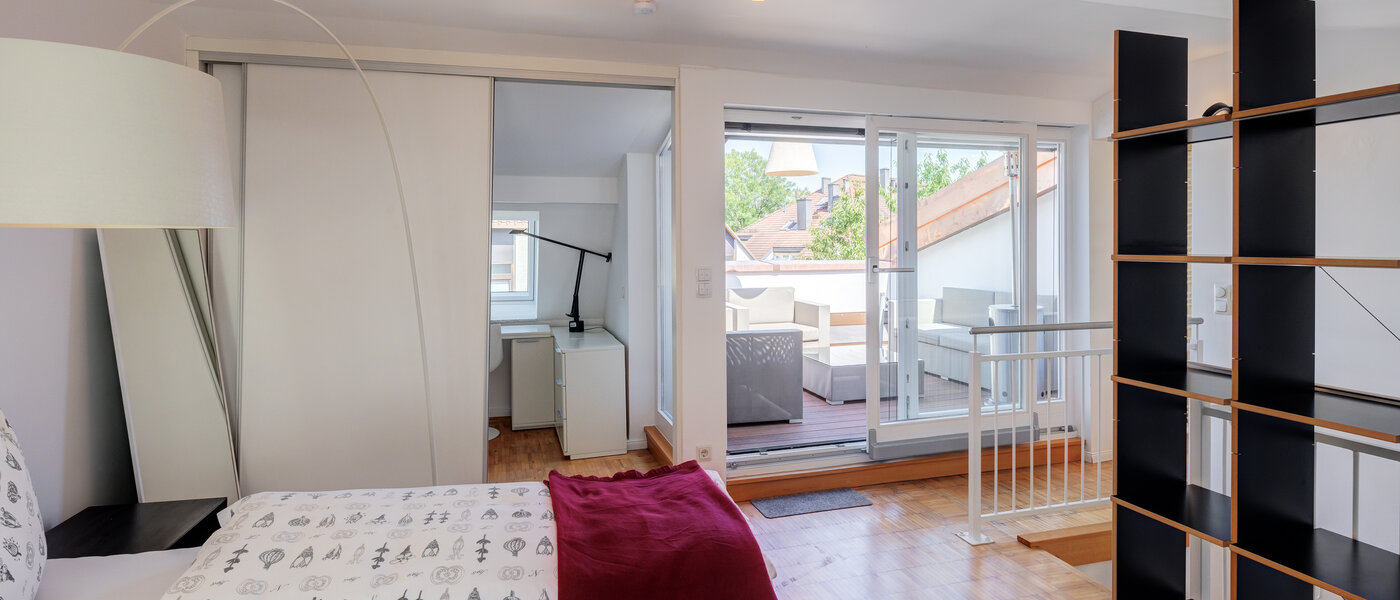 Maisonettewohnung München Lehel 03 Schlafzimmer 14018