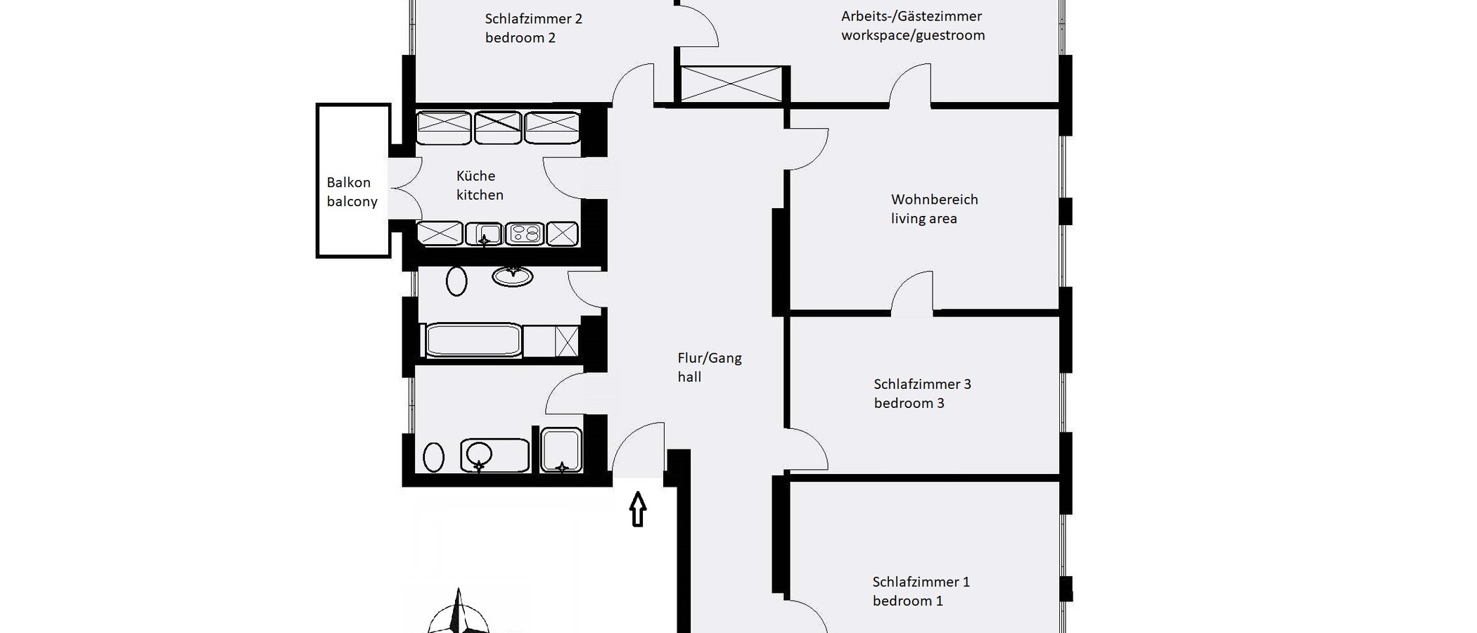 Wohnung München Altstadt 01 Grundriss 14028