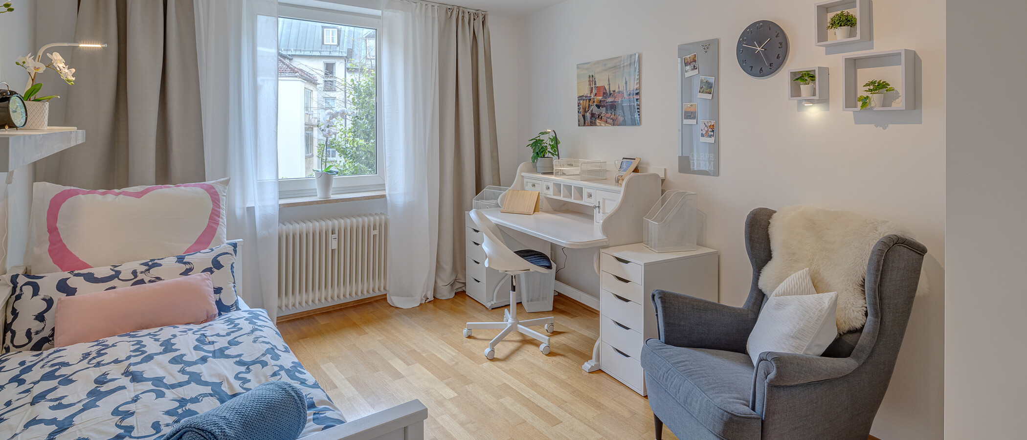 Wohnung München Lehel 05 2. Schlafzimmer	 14040