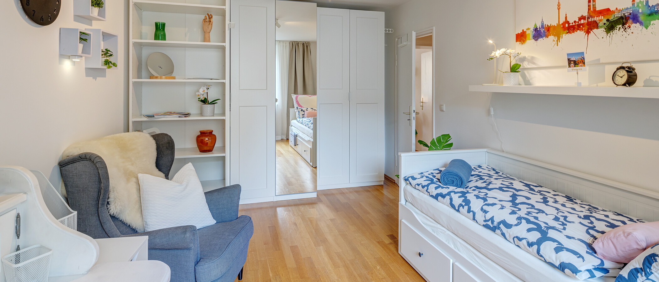 Wohnung München Lehel 07 2. Schlafzimmer	 14040