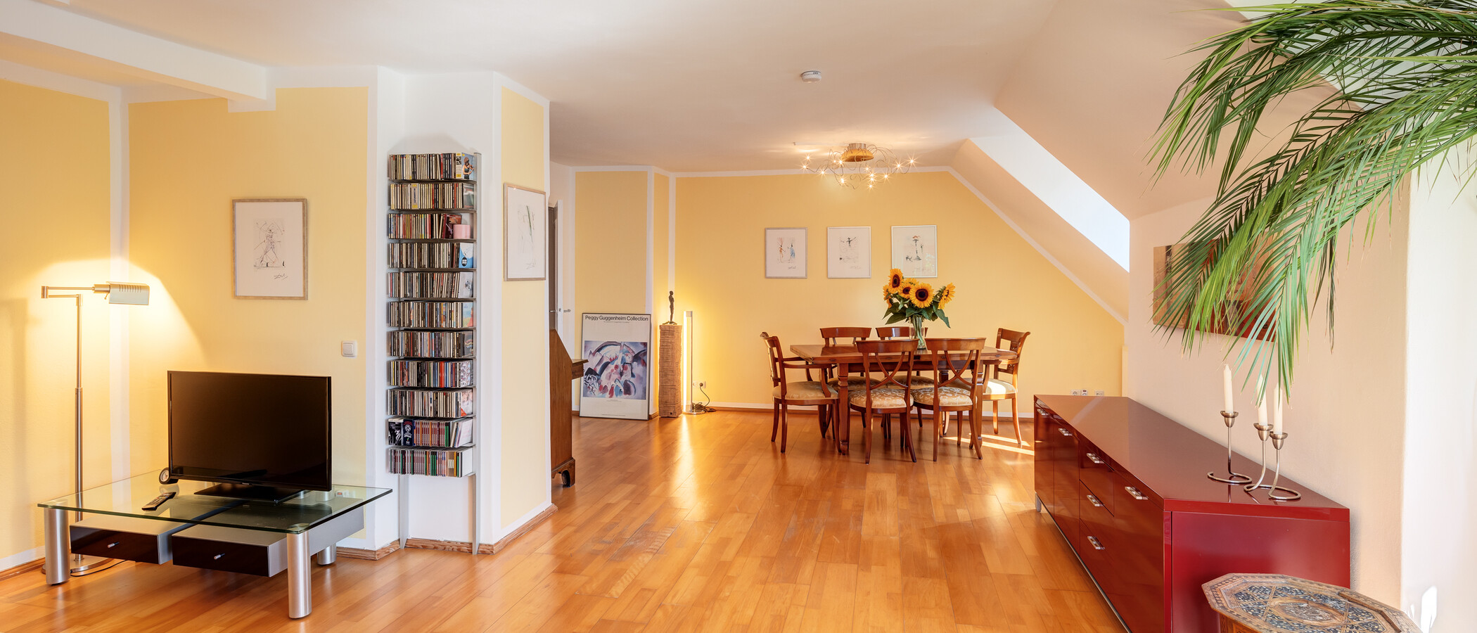 Dachgeschosswohnung München Neuhausen 01 Wohnbereich 14119