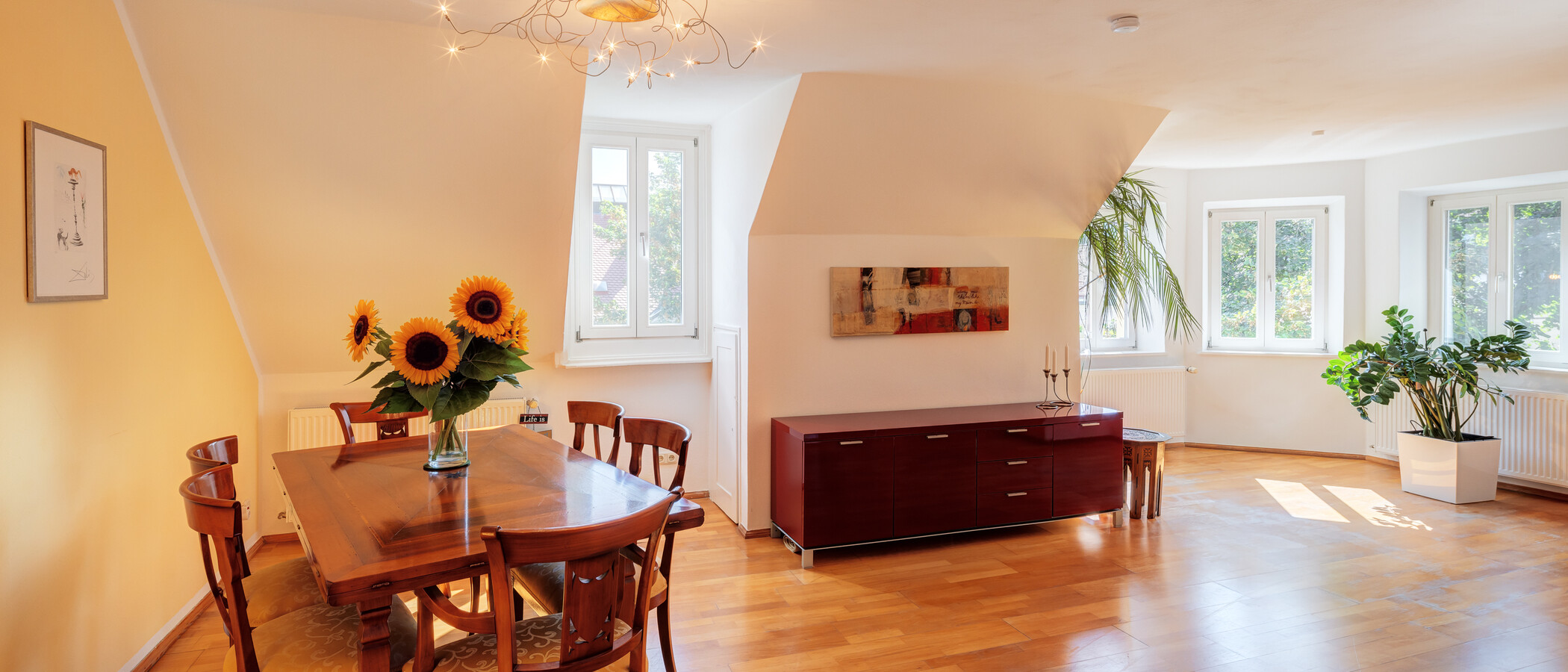 Dachgeschosswohnung München Neuhausen 03 Wohnbereich 14119