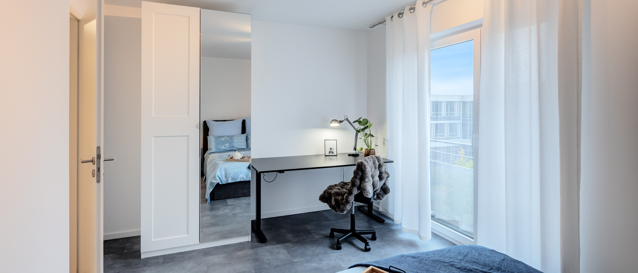 Wohnung Unterhaching 01 2. Schlafzimmer	 14158