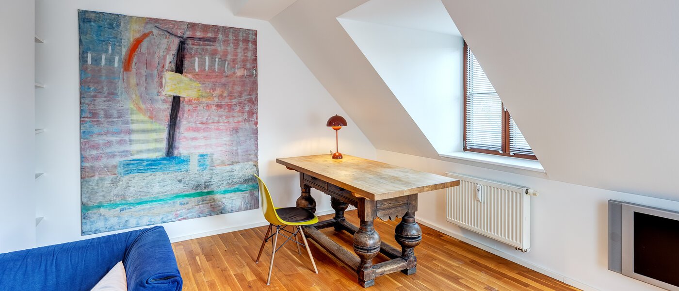 Dachgeschosswohnung München Isarvorstadt 03 Wohnbereich 14172