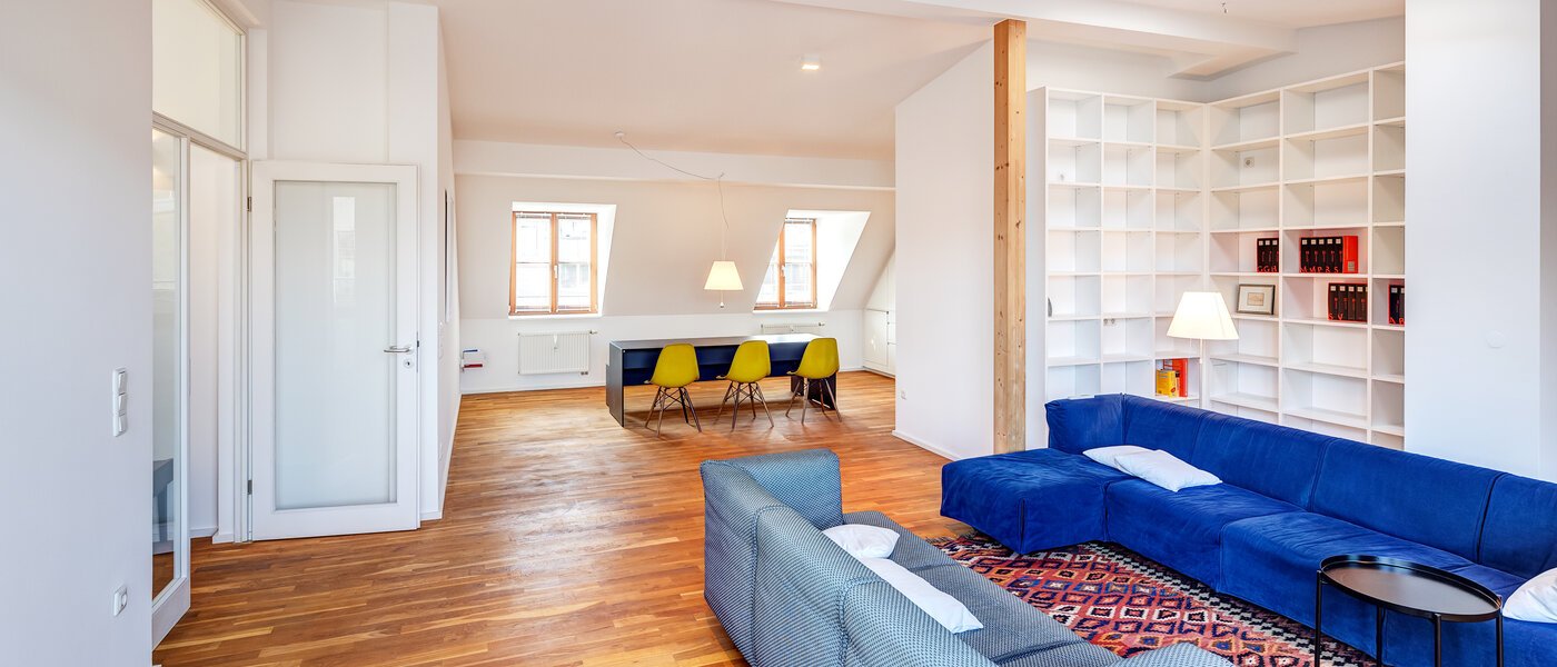 Dachgeschosswohnung München Isarvorstadt 04 Wohnbereich 14172