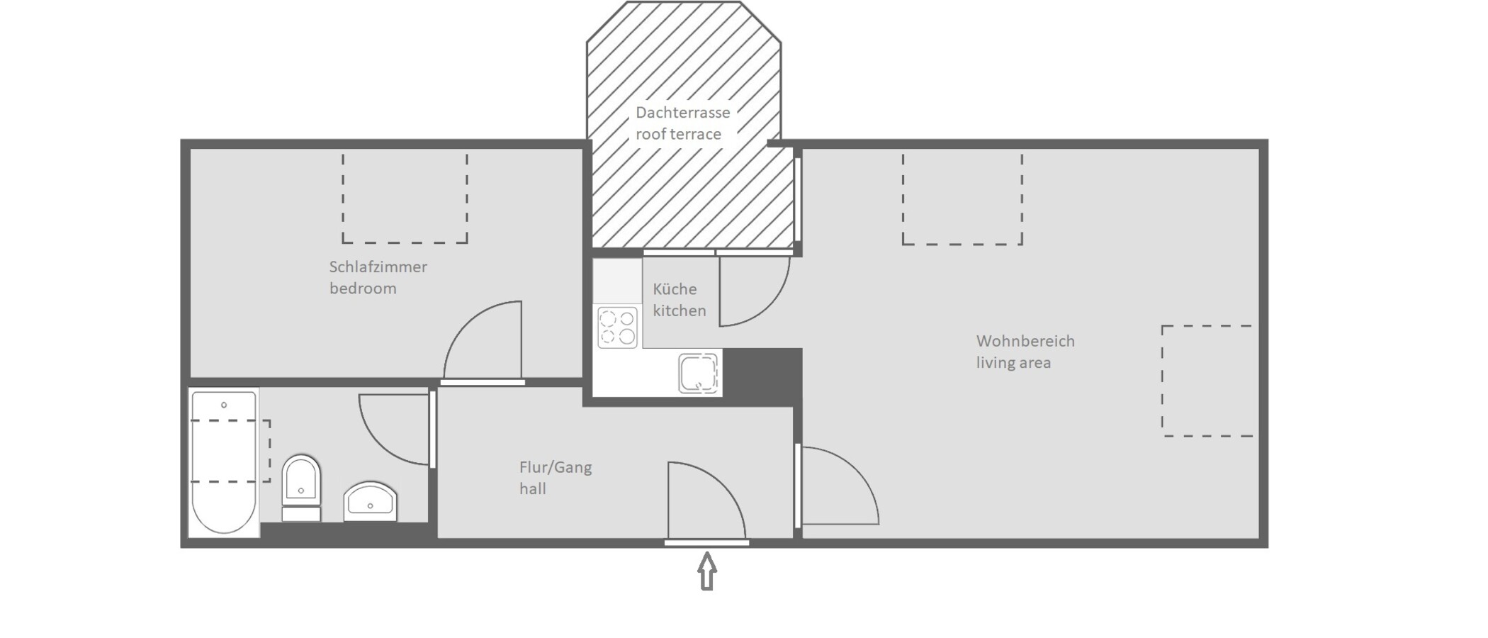 Dachterrassenwohnung München Großhadern 01 Grundriss 14211