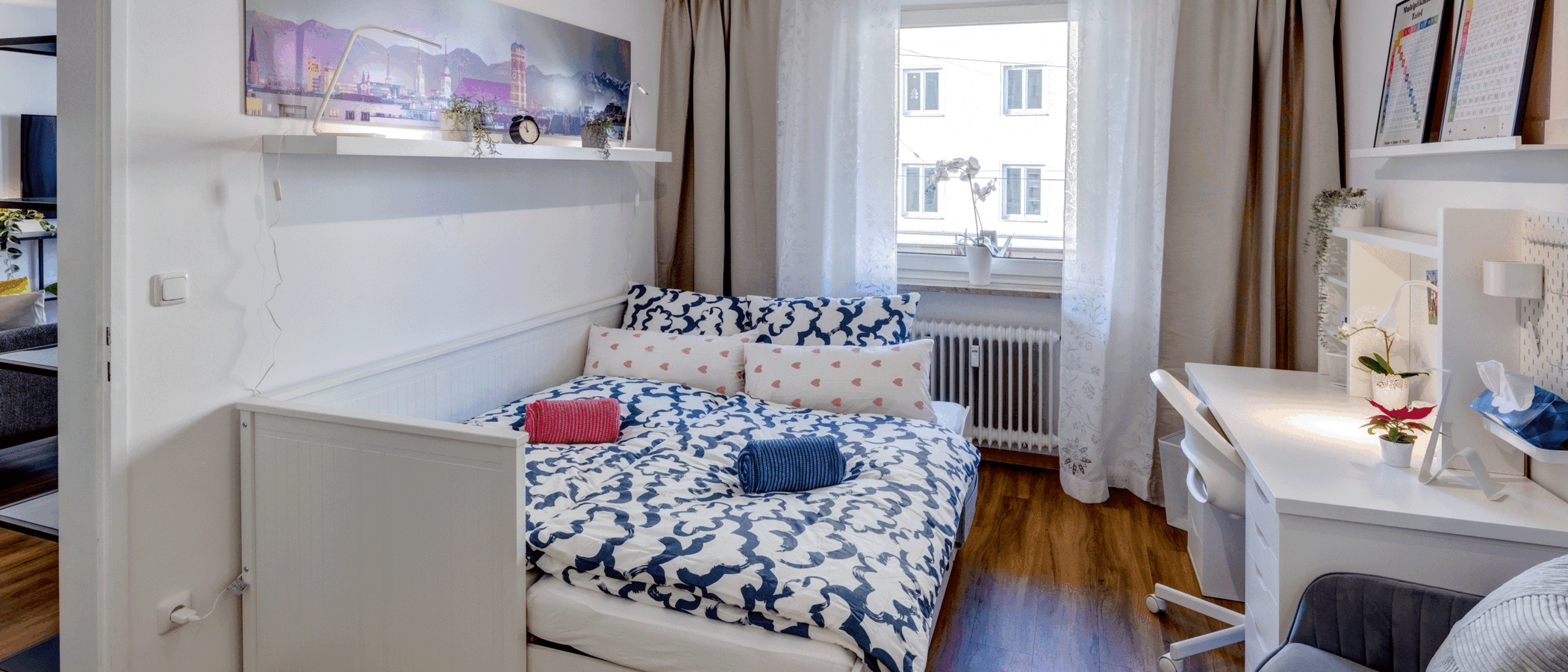 Wohnung München Lehel 02 2. Schlafzimmer	 14236