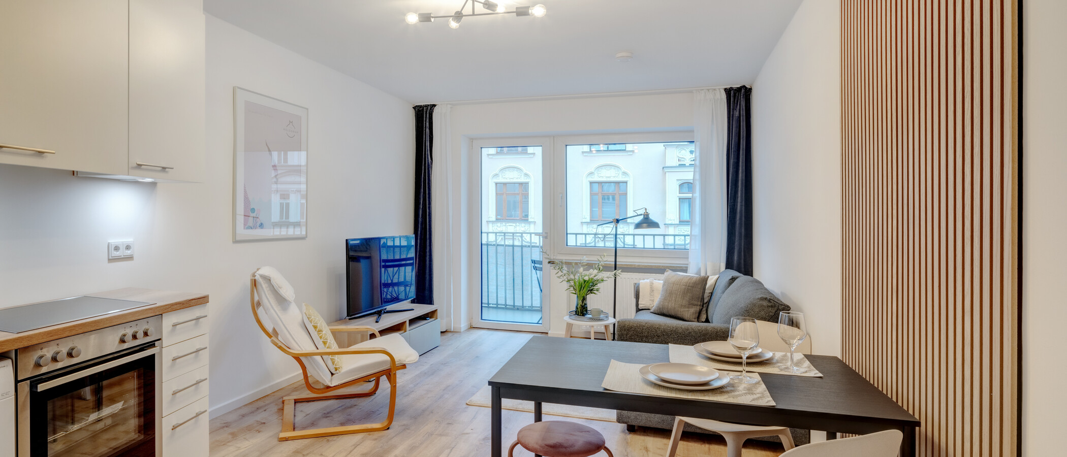 Wohnung München Maxvorstadt - Westen 02 Wohnbereich 14247