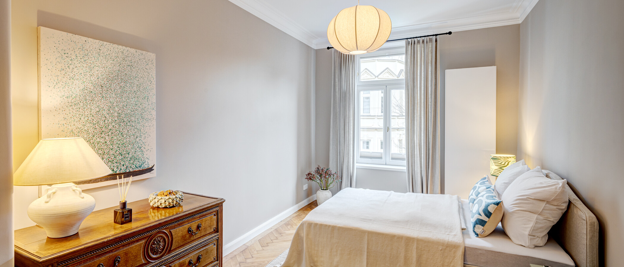 Wohnung München Lehel 02 2. Schlafzimmer	 14254