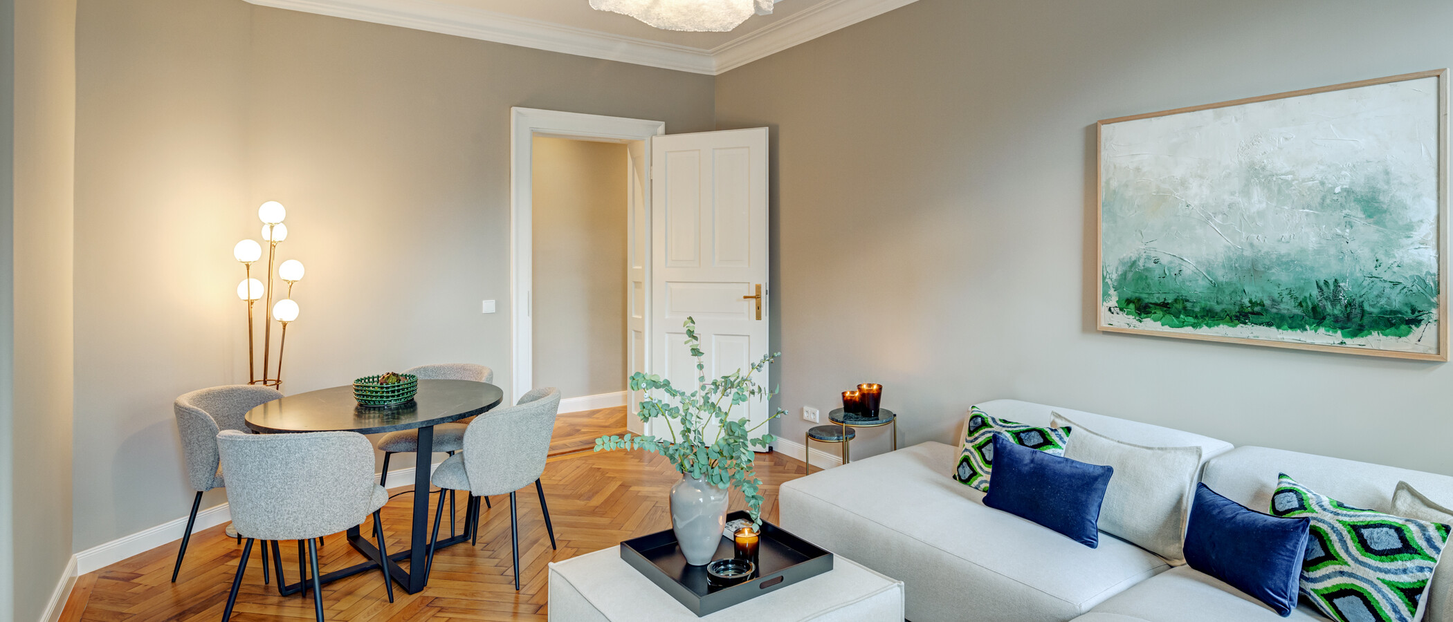 Wohnung München Lehel 02 Wohnbereich 14254