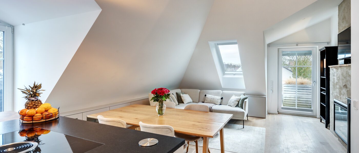 Dachgeschosswohnung München Fasangarten 04 Wohnbereich 14268