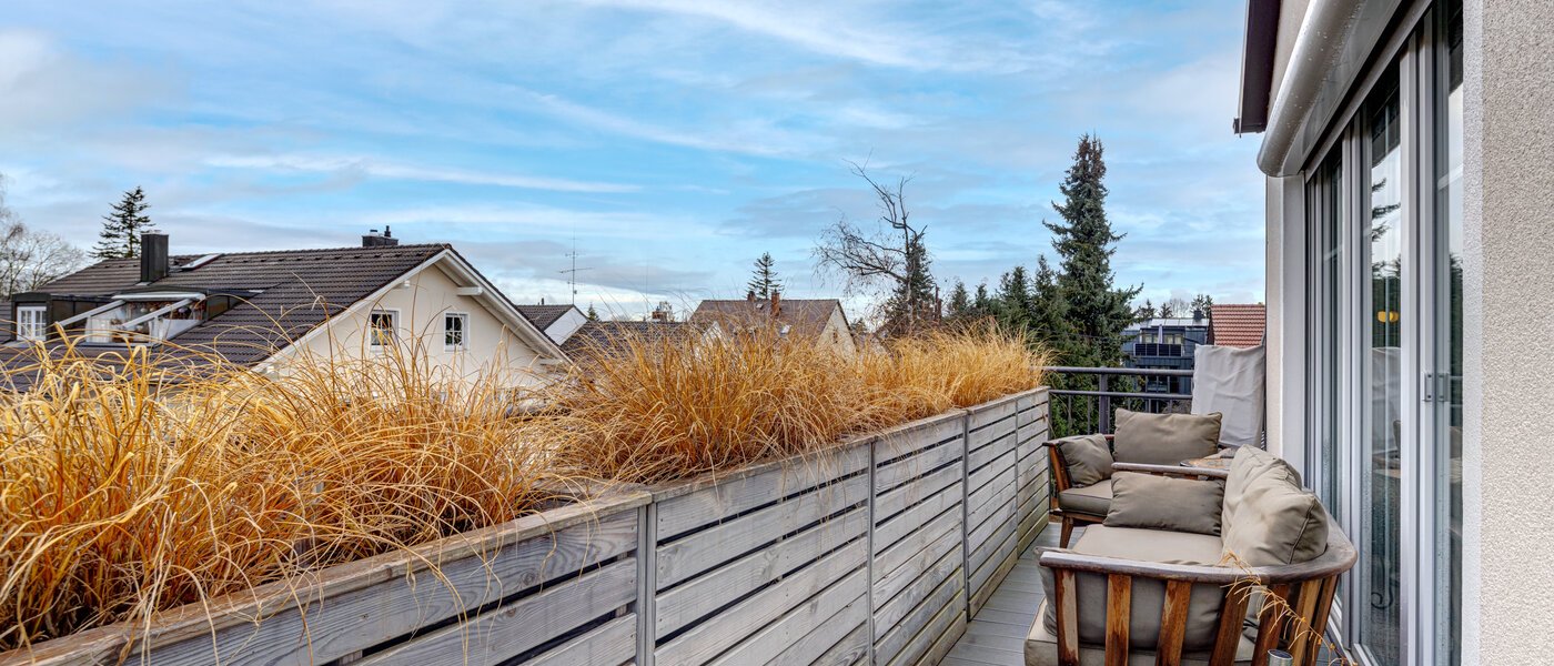 Dachgeschosswohnung München Fasangarten 01 1. Balkon 14268