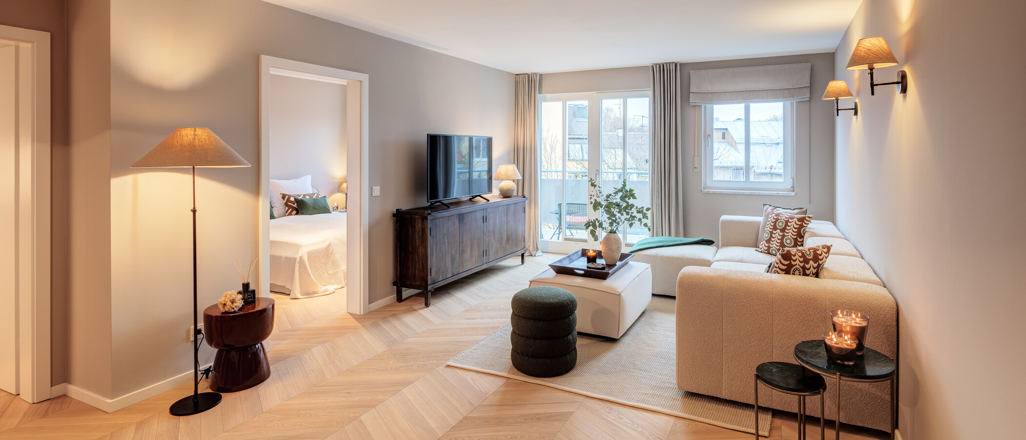 Dachgeschosswohnung München Lehel 01 Wohnbereich 14280