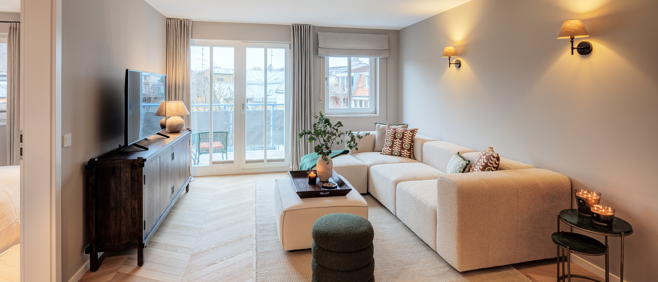 Dachgeschosswohnung München Lehel 02 Wohnbereich 14280
