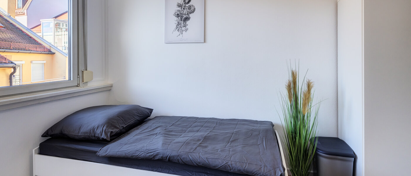 Apartment München Maxvorstadt - Universitätsviertel 01 Schlafbereich 14283