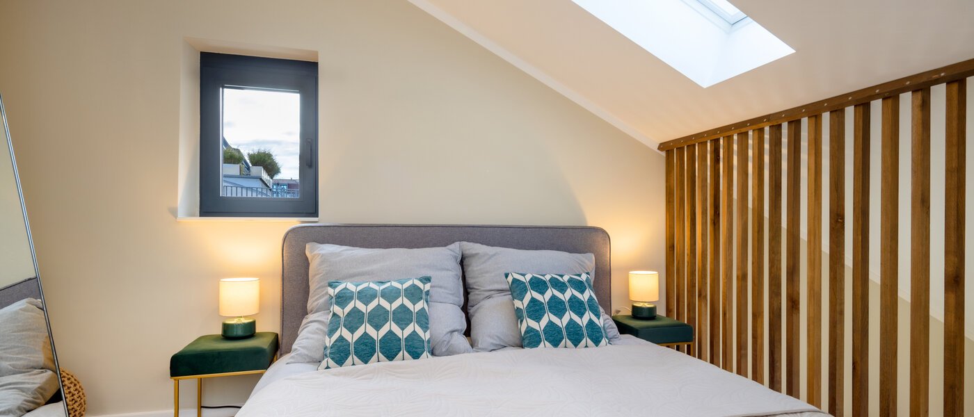 Maisonettewohnung München Glockenbachviertel 01 Schlafbereich 14318