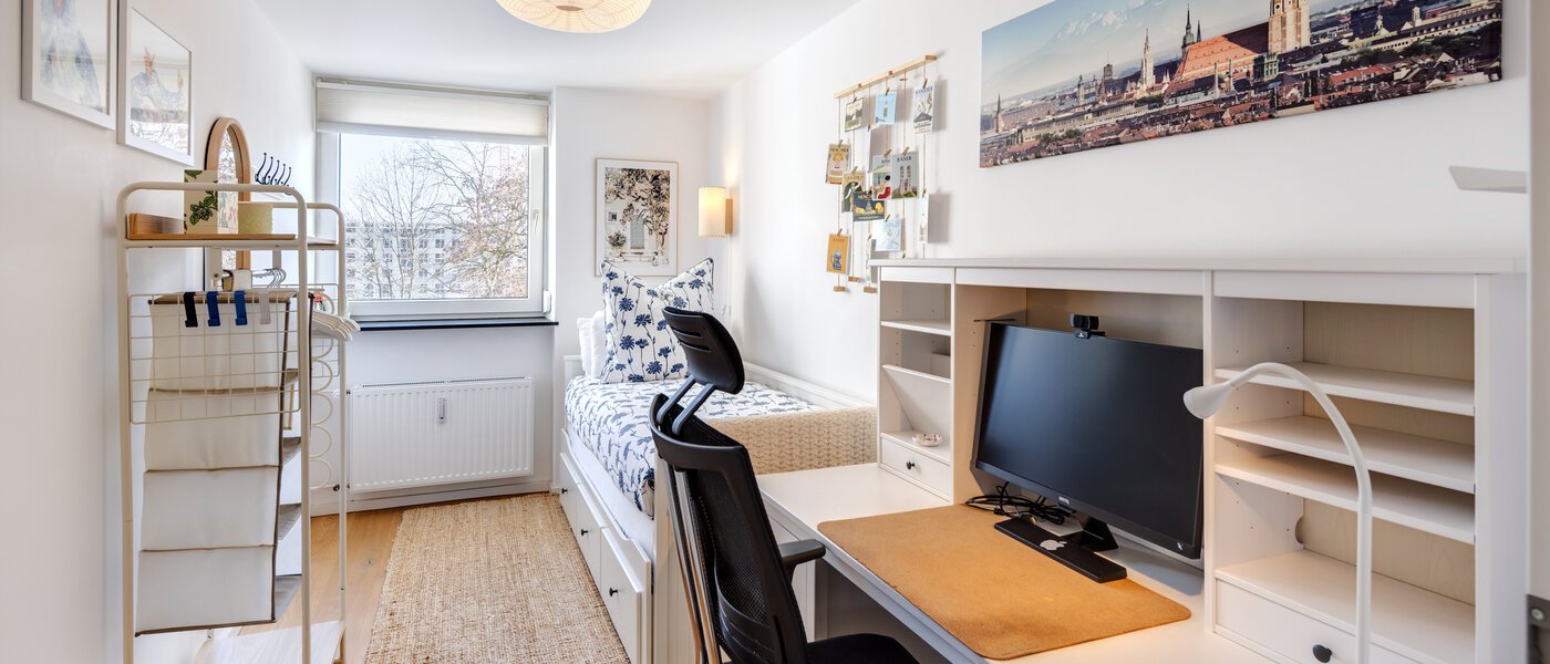 Wohnung München Freimann 01 2. Schlafzimmer	 14347