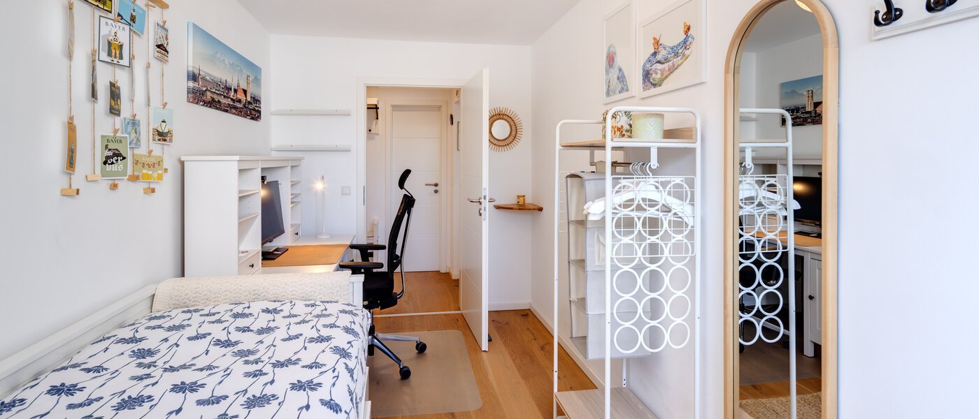 Wohnung München Freimann 03 2. Schlafzimmer	 14347